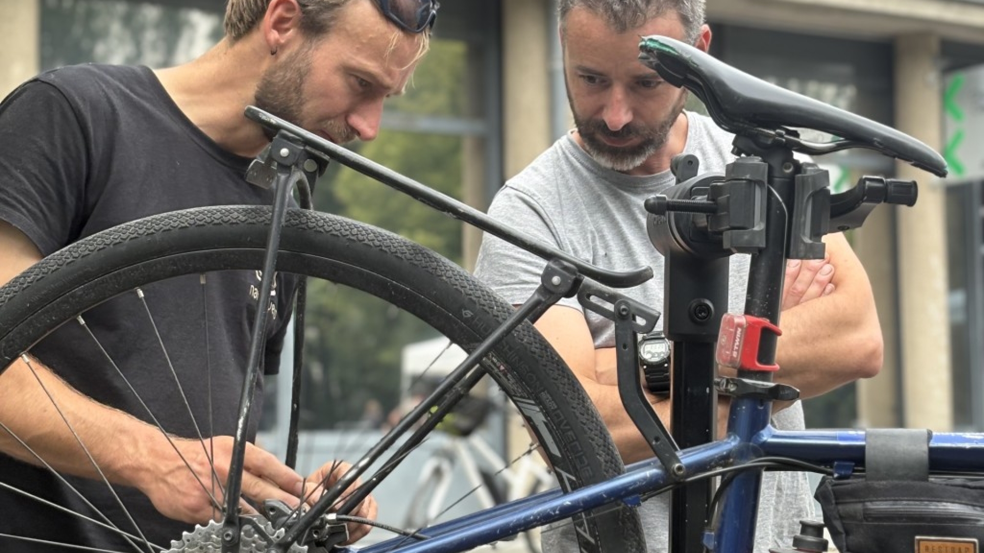 Naturavélo anime des ateliers lors du Challenge de la Mobilité à la Tronche !